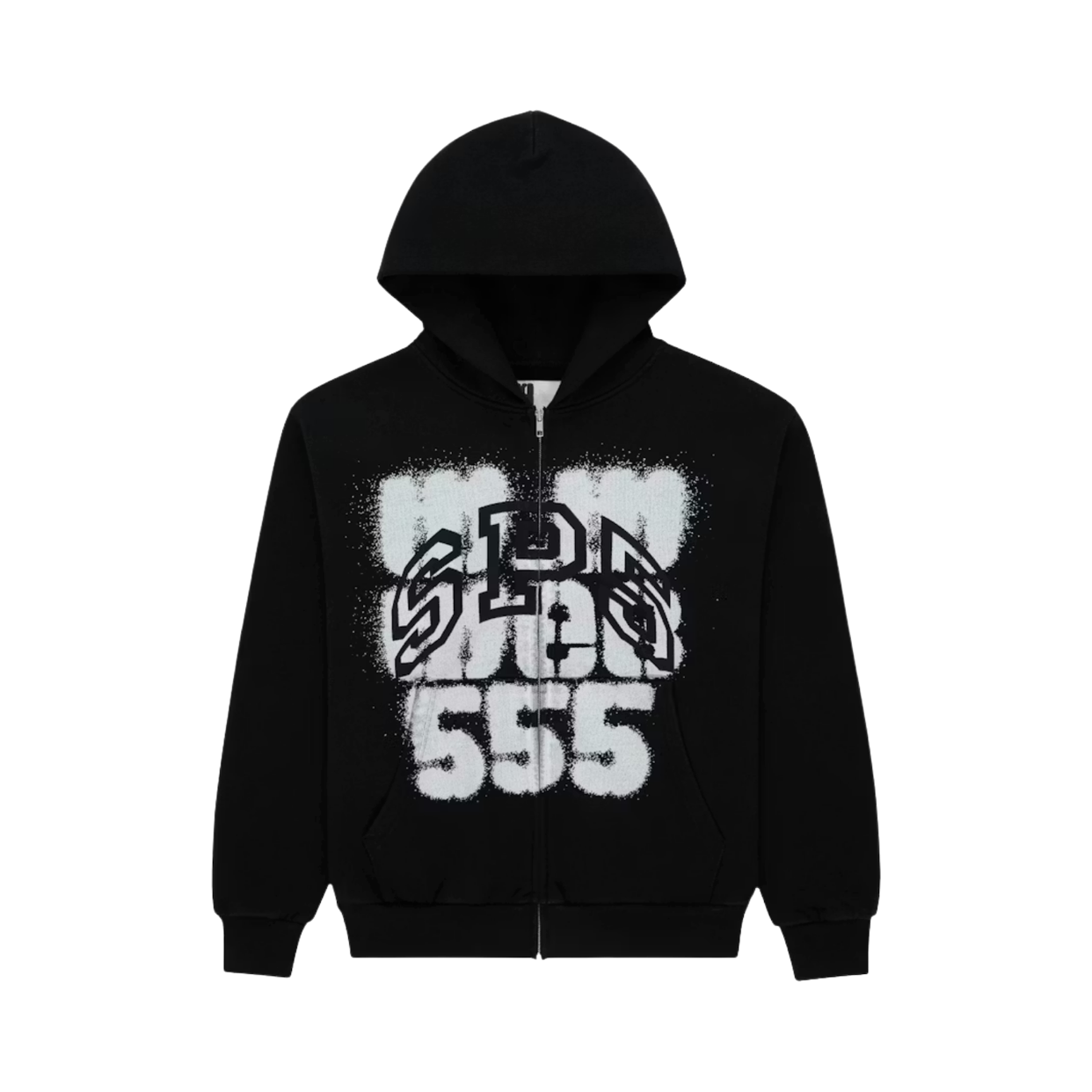 SPIDER HOODIE 'ZIP SP555 BLACK'