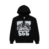SPIDER HOODIE 'ZIP SP555 BLACK'