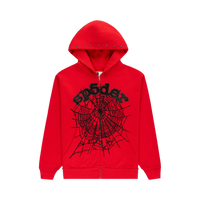 SPIDER HOODIE 'ZIP WEB RED'
