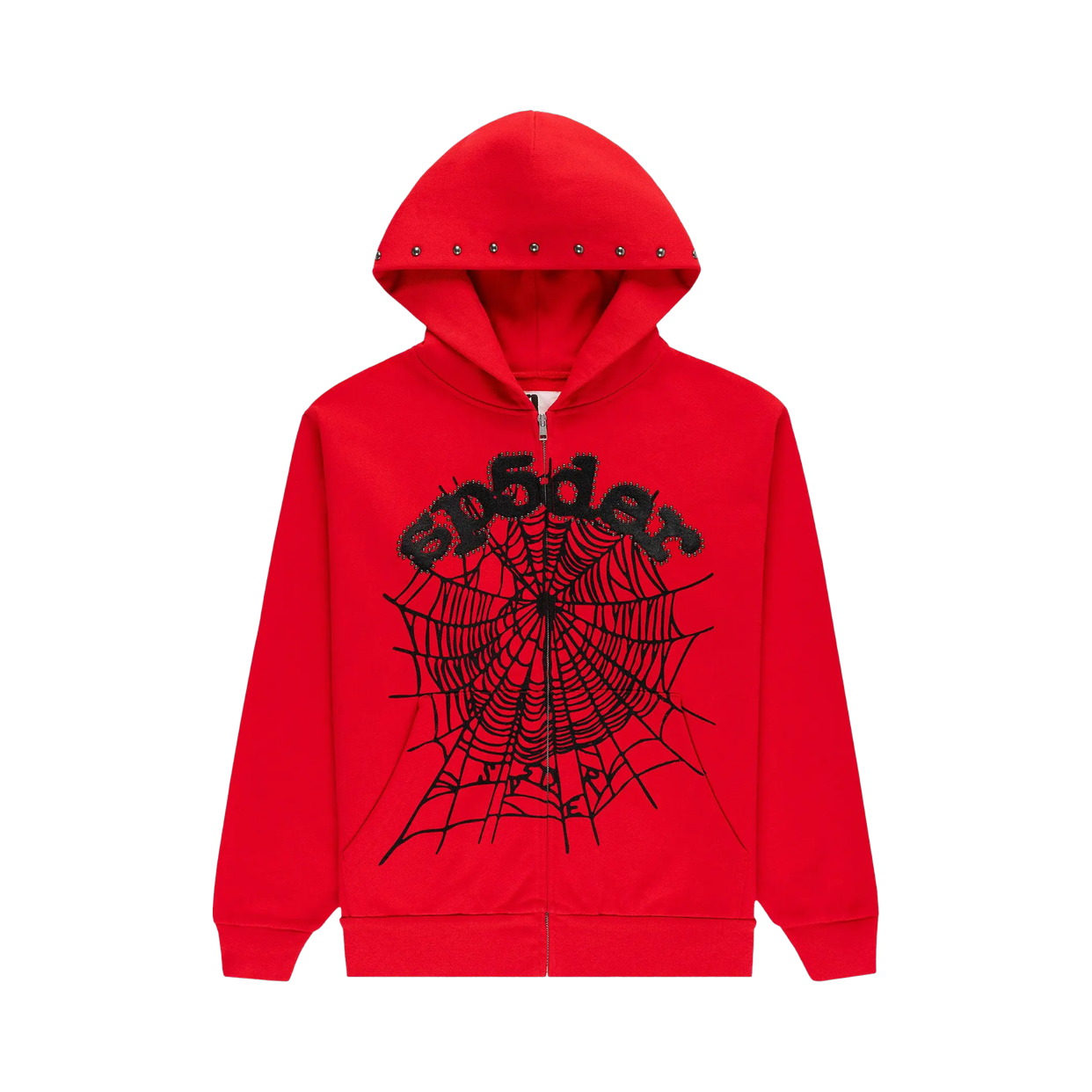 SPIDER HOODIE 'ZIP WEB RED'