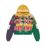 VALE FOREVER HOODIE 'ZIP COLLAGE MARDI GRAS'