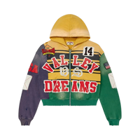VALE FOREVER HOODIE 'ZIP COLLAGE MARDI GRAS'