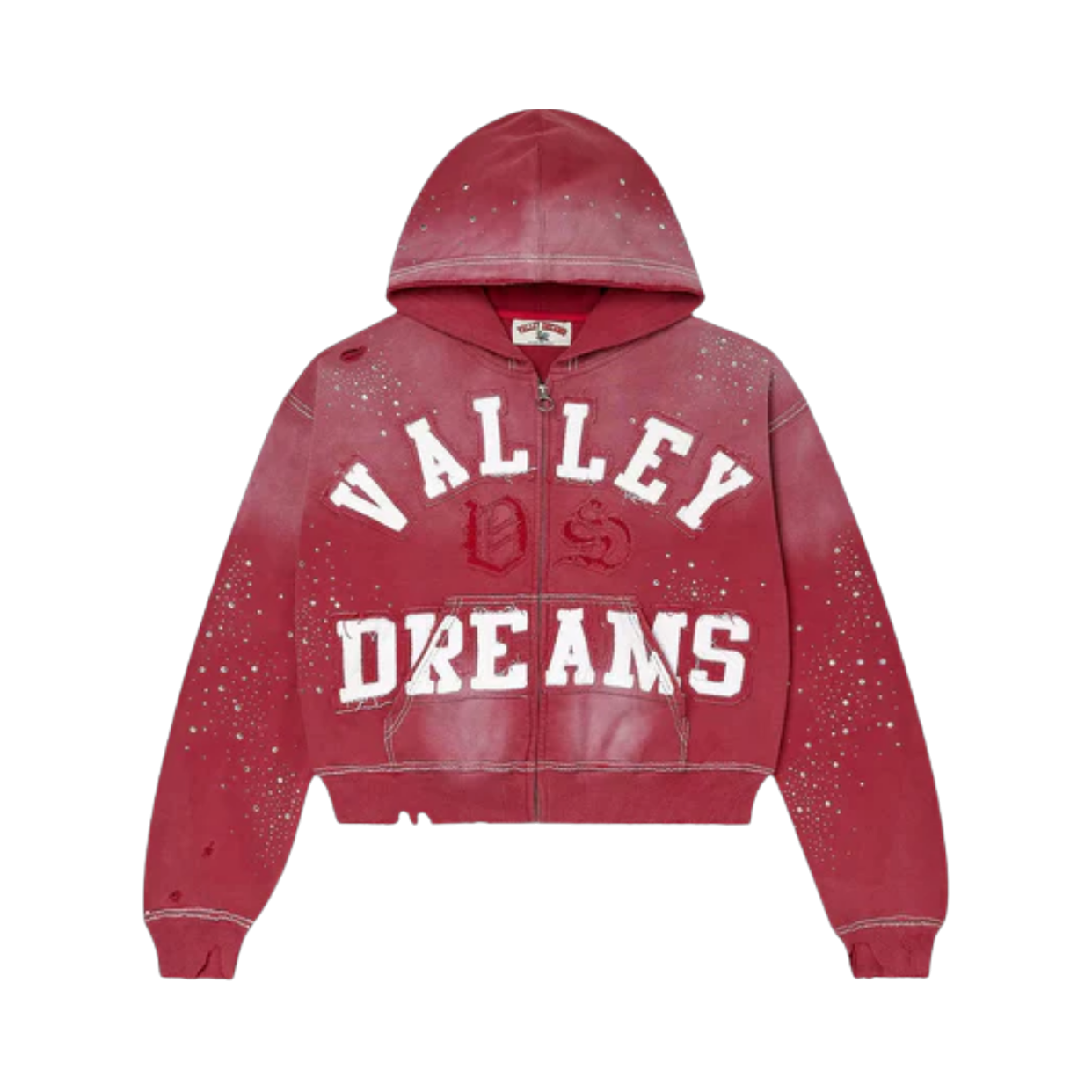 VALE FOREVER HOODIE 'ZIP CLASSICO RUBY'