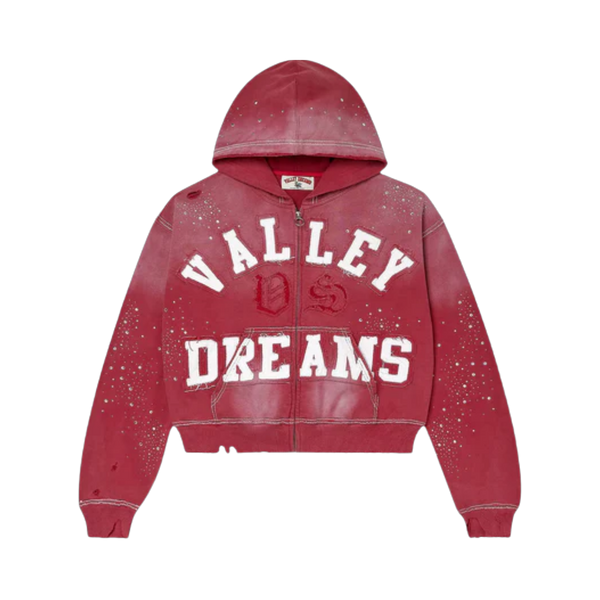 VALE FOREVER HOODIE 'ZIP CLASSICO RUBY'