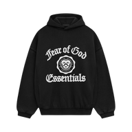 ESSENTIALS HOODIE 'VINTAGE SHRUNKEN BLACK'