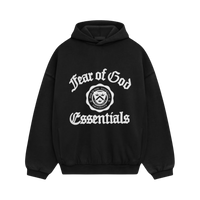ESSENTIALS HOODIE 'VINTAGE SHRUNKEN BLACK'