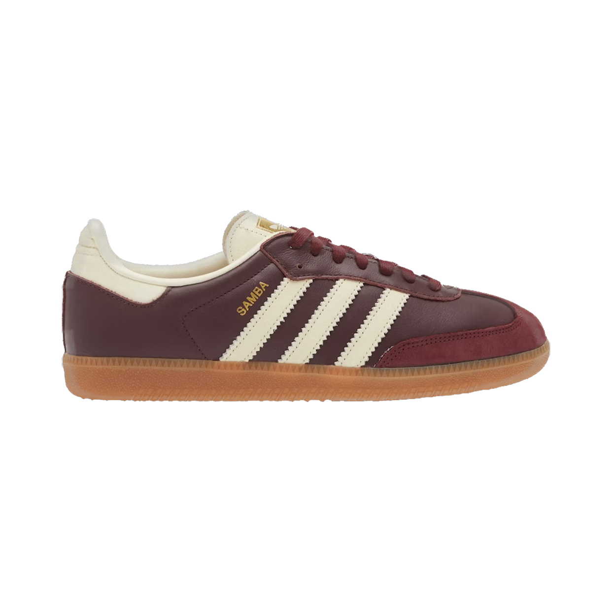 ADIDAS SAMBA (W) 'MAROON GOLD METALLIC'