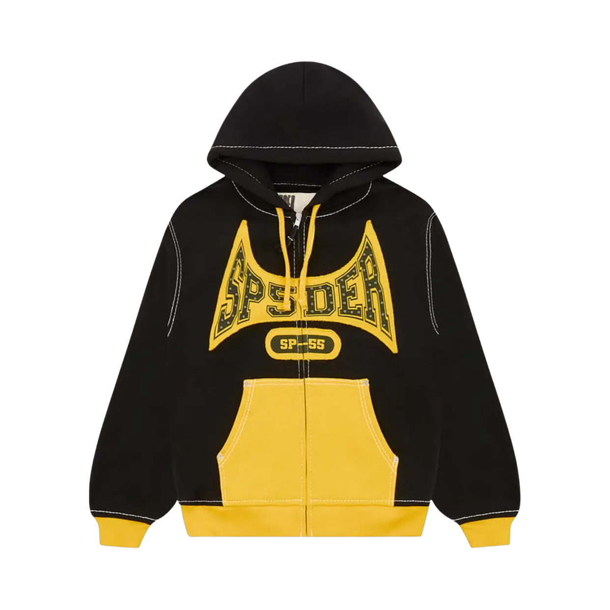 SPIDER HOODIE 'TF ZIP BLACK YELLOW'