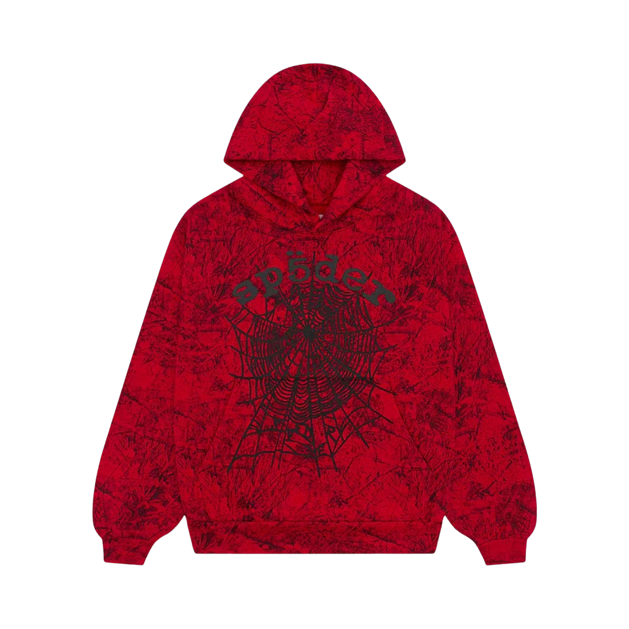 SPIDER HOODIE 'TREE CAMO RED'