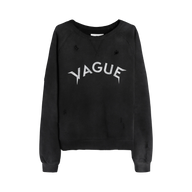 VAGUE STUDIOS CREWNECK 'ARCH LOGO SUNBEAT BLACK'