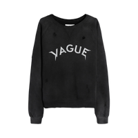 VAGUE STUDIOS CREWNECK 'ARCH LOGO SUNBEAT BLACK'