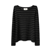 VAGUE STUDIOS LONGSLEEVE 'SINGLE STITCH STRIPED BLACK'