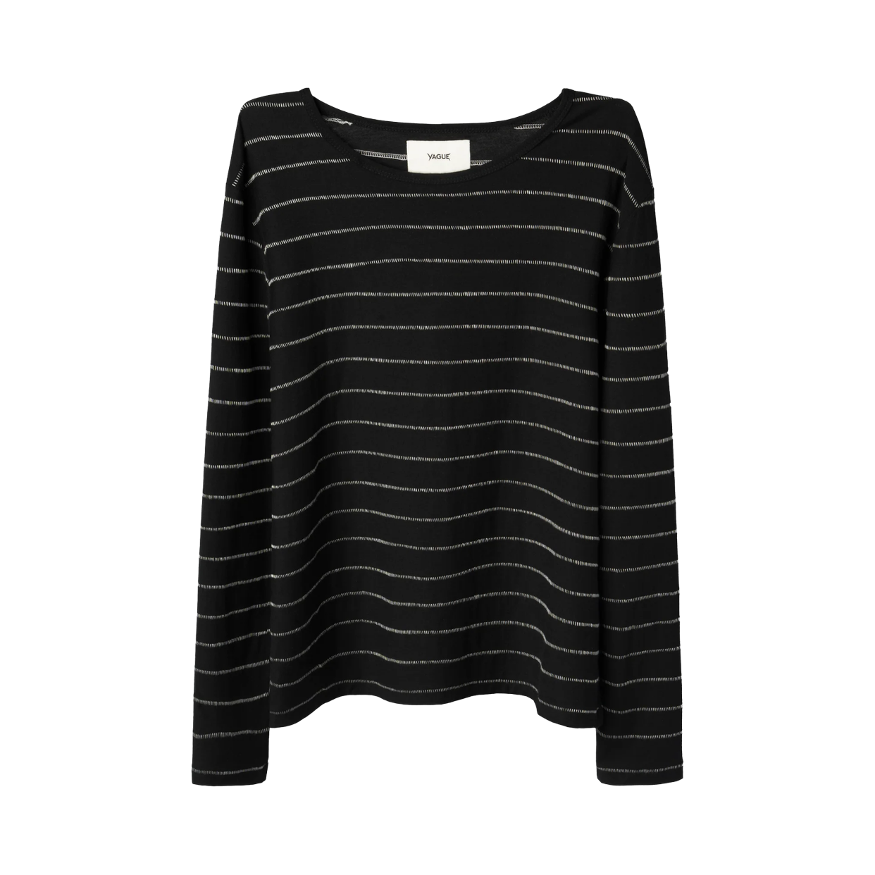 VAGUE STUDIOS LONGSLEEVE 'SINGLE STITCH STRIPED BLACK'