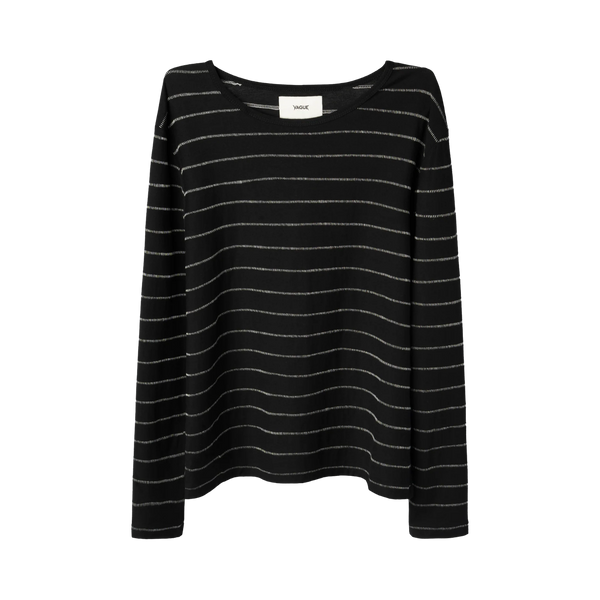 VAGUE STUDIOS LONGSLEEVE 'SINGLE STITCH STRIPED BLACK'