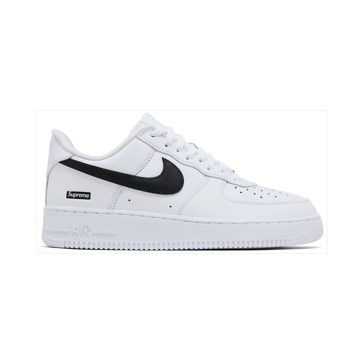 NIKE AIR FORCE 1 LOW 'SUPREME BOX LOGO WHITE BLACK'