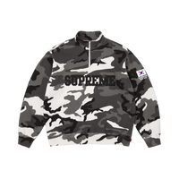 SUPREME HALF-ZIP 'FLAG WHITE CAMO'