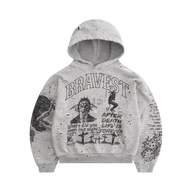 BRAVEST STUDIOS HOODIE 'SKETCH HEATHER GREY'