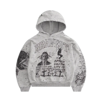 BRAVEST STUDIOS HOODIE 'SKETCH HEATHER GREY'