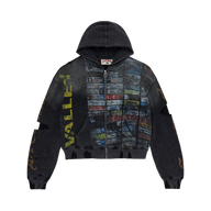 VALE FOREVER ZIP-UP 'GLITCH BLACK'
