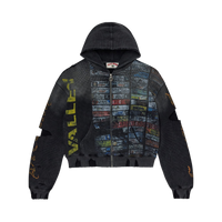 VALE FOREVER ZIP-UP 'GLITCH BLACK'