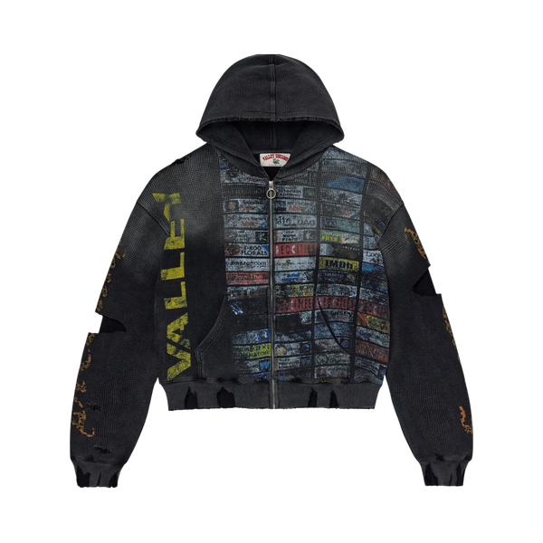 VALE FOREVER ZIP-UP 'GLITCH BLACK'