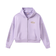 AZVA ZIP HOODIE 'CRYSTAL CACTUS LAVENDER'