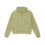 AZVA ZIP HOODIE 'CRYSTAL CACTUS MINT'