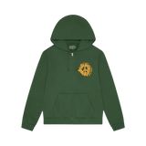 DENIM TEARS ZIP HOODIE 'UNIVERSITY GREEN'