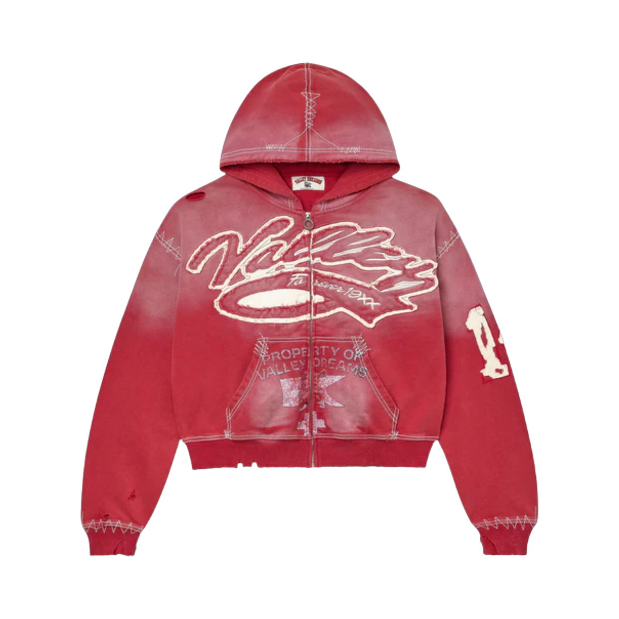 VALE FOREVER ZIP-UP 'RELIGION BURN RED'