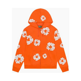 DENIM TEARS ZIP HOODIE 'ORANGE'
