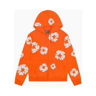 DENIM TEARS ZIP HOODIE 'ORANGE'