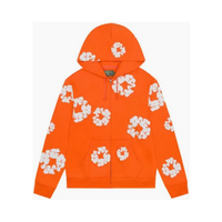 DENIM TEARS ZIP HOODIE 'ORANGE'