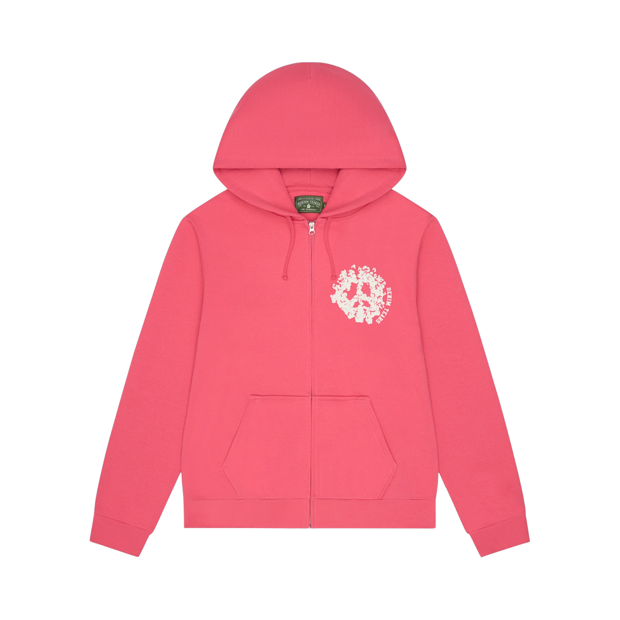 DENIM TEARS ZIP HOODIE 'UNIVERSITY PINK'