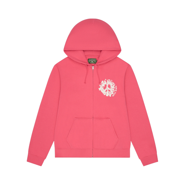 DENIM TEARS ZIP HOODIE 'UNIVERSITY PINK'