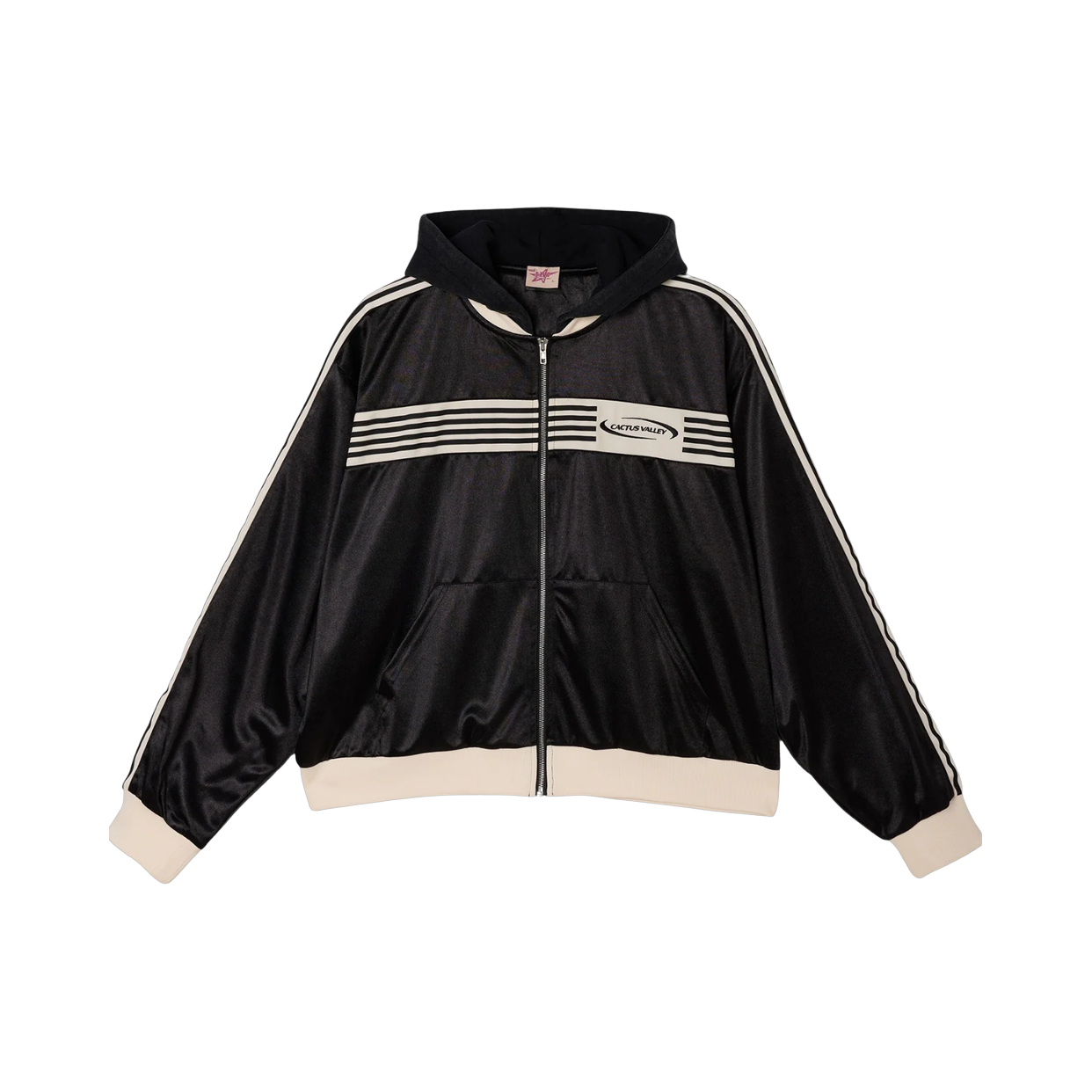 AZVA ZIP HOODIE 'STRIPED VALLEY'