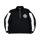 MIXED EMOTIONS QUARTER ZIP 'BLACK'
