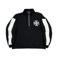 MIXED EMOTIONS QUARTER ZIP 'BLACK'