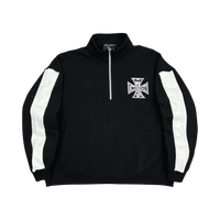 MIXED EMOTIONS QUARTER ZIP 'BLACK'