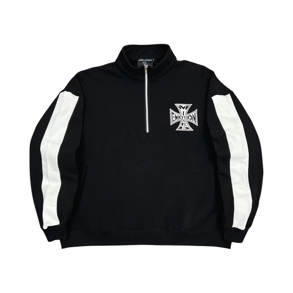 MIXED EMOTIONS QUARTER ZIP 'BLACK'