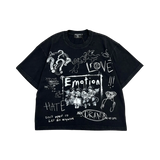 MIXED EMOTIONS TEE 'BLACK CHAOS'