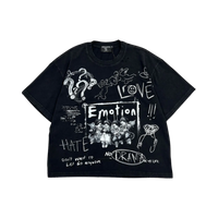MIXED EMOTIONS TEE 'BLACK CHAOS'