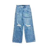 MIXED EMOTIONS JEANS 'BAGGY STONE BLUE'