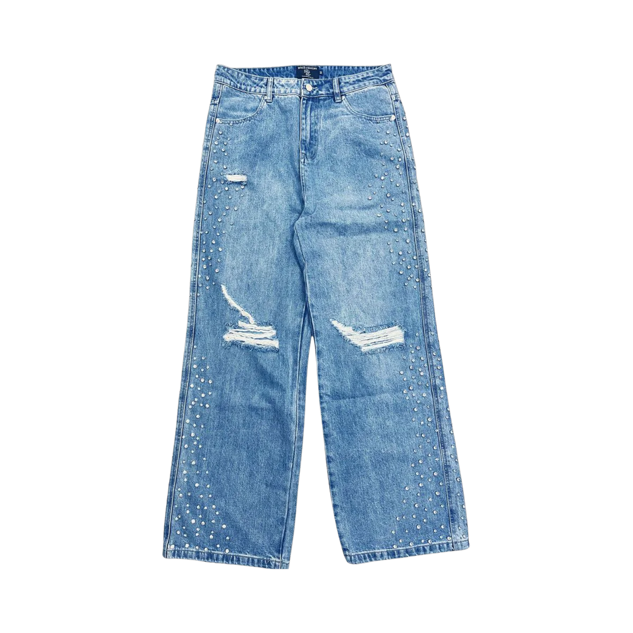 MIXED EMOTIONS JEANS 'BAGGY STONE BLUE'