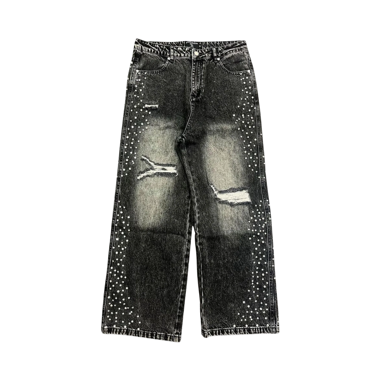 MIXED EMOTIONS JEANS 'BAGGY STONE GREY'