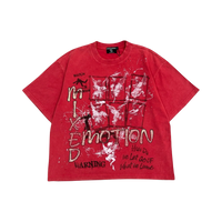 MIXED EMOTIONS TEE 'CRIMSON RED'