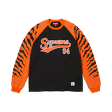 SUPREME LONGSLEEVE 'TIGER RAGLAN ORANGE BLACK'