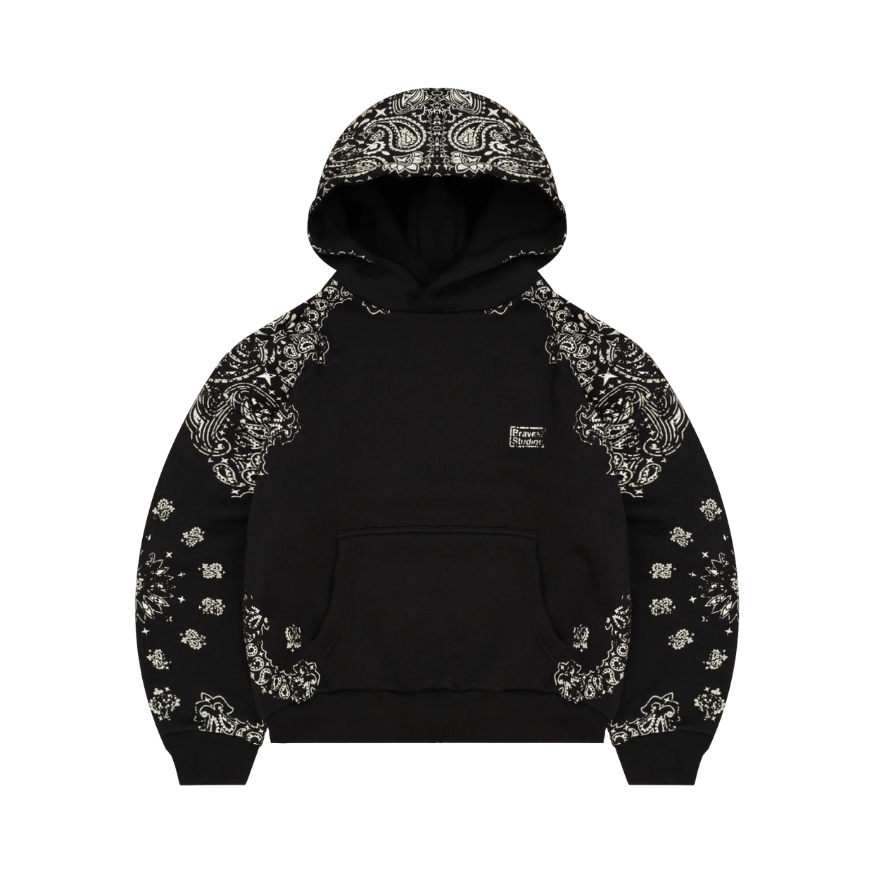 BRAVEST STUDIOS HOODIE 'PAISLEY BLACK'