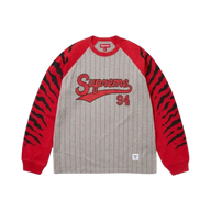 SUPREME LONGSLEEVE 'TIGER RAGLAN HEATHER GRAY'