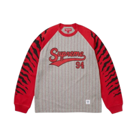 SUPREME LONGSLEEVE 'TIGER RAGLAN HEATHER GRAY'