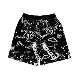 MIXED EMOTIONS SHORT 'GRAFFITI BLACK'
